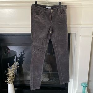 Grey corduroy pants
